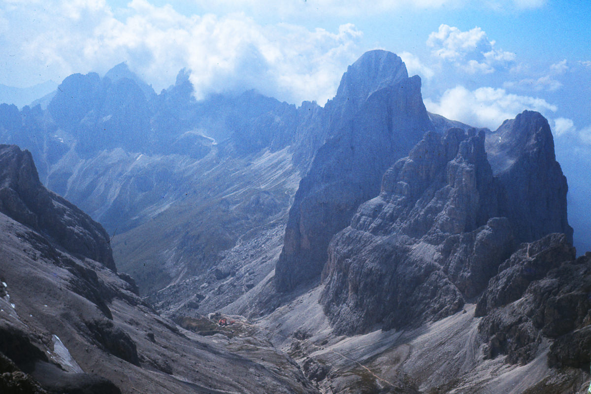 Rosengarten Gruppe in Südtirol
